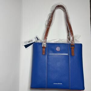 Dooney and Burke Chicago Cubs Pebble Lexington Shopper Purse NWT